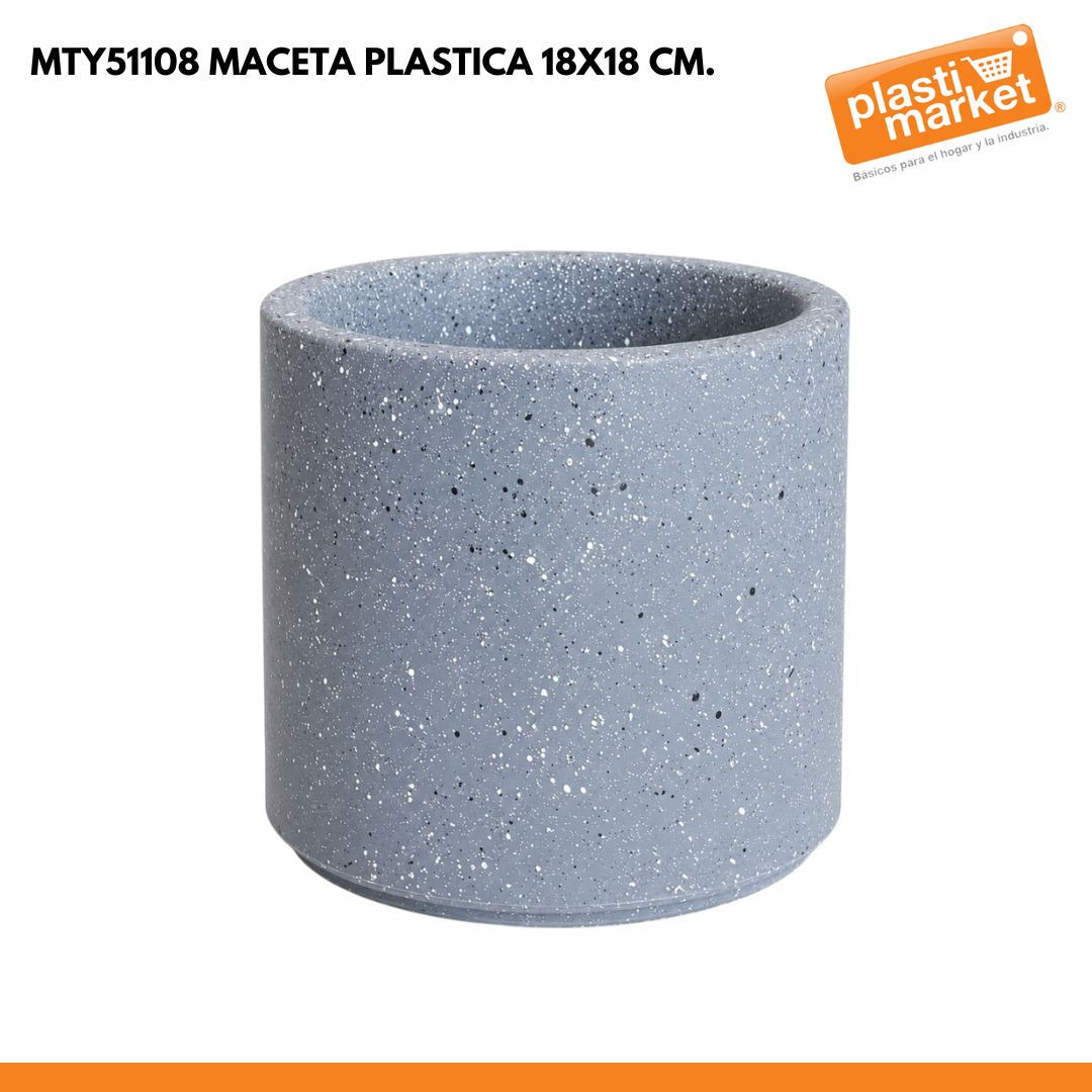 MTY51108 MACETA PLASTICA 18X18 CM.