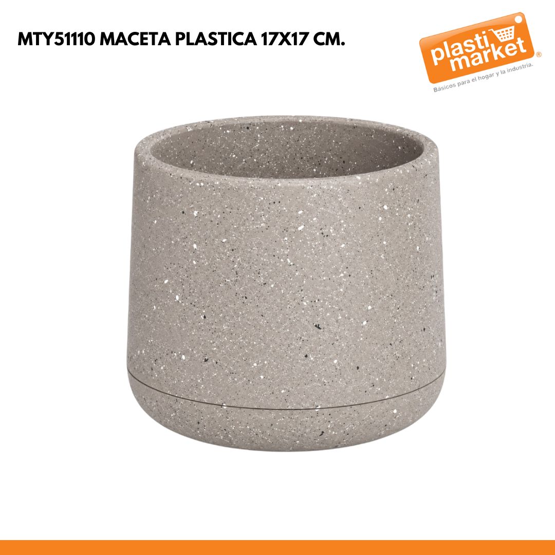 MTY51110 MACETA PLASTICA 17X17 CM.