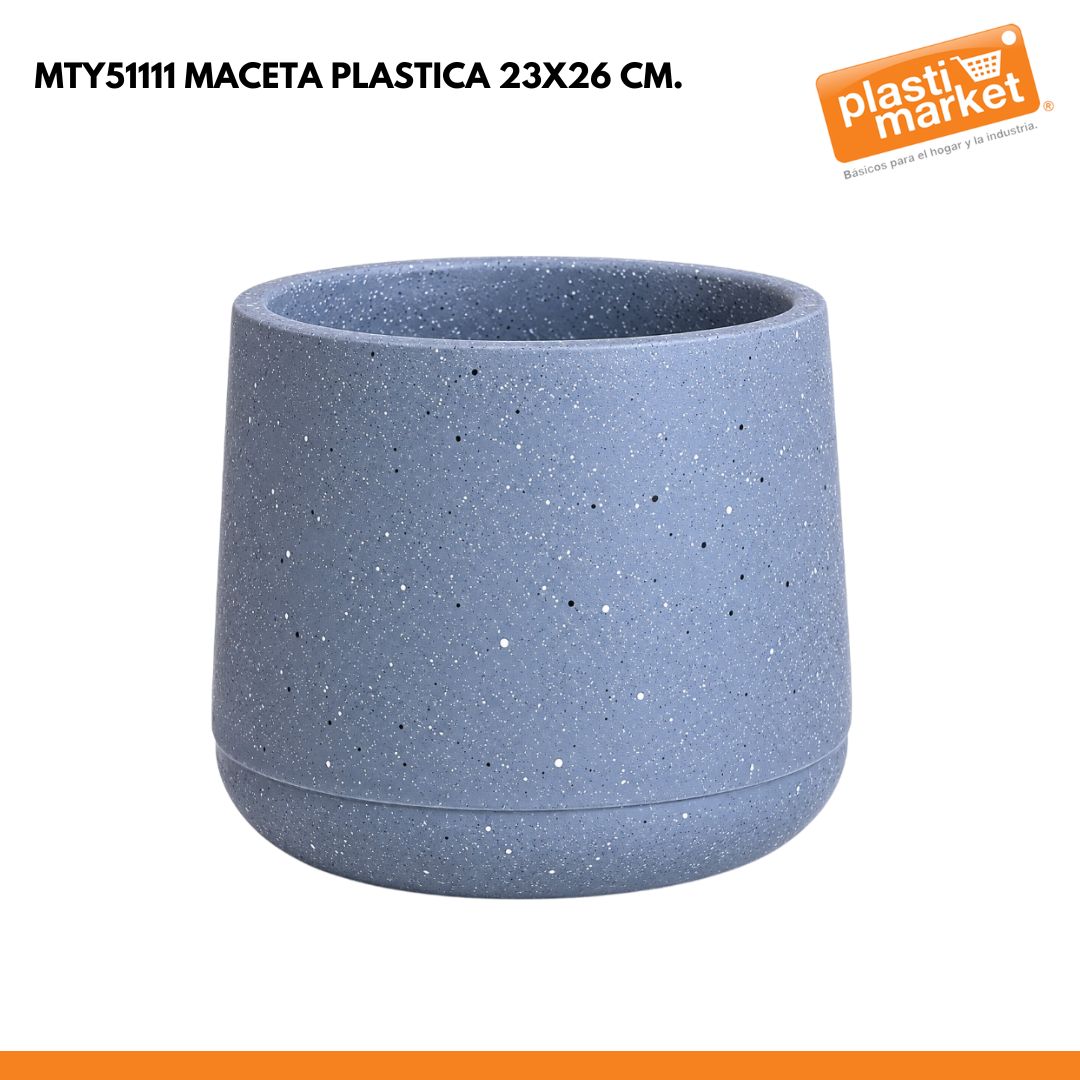MTY51111 MACETA PLASTICA 23X26 CM.