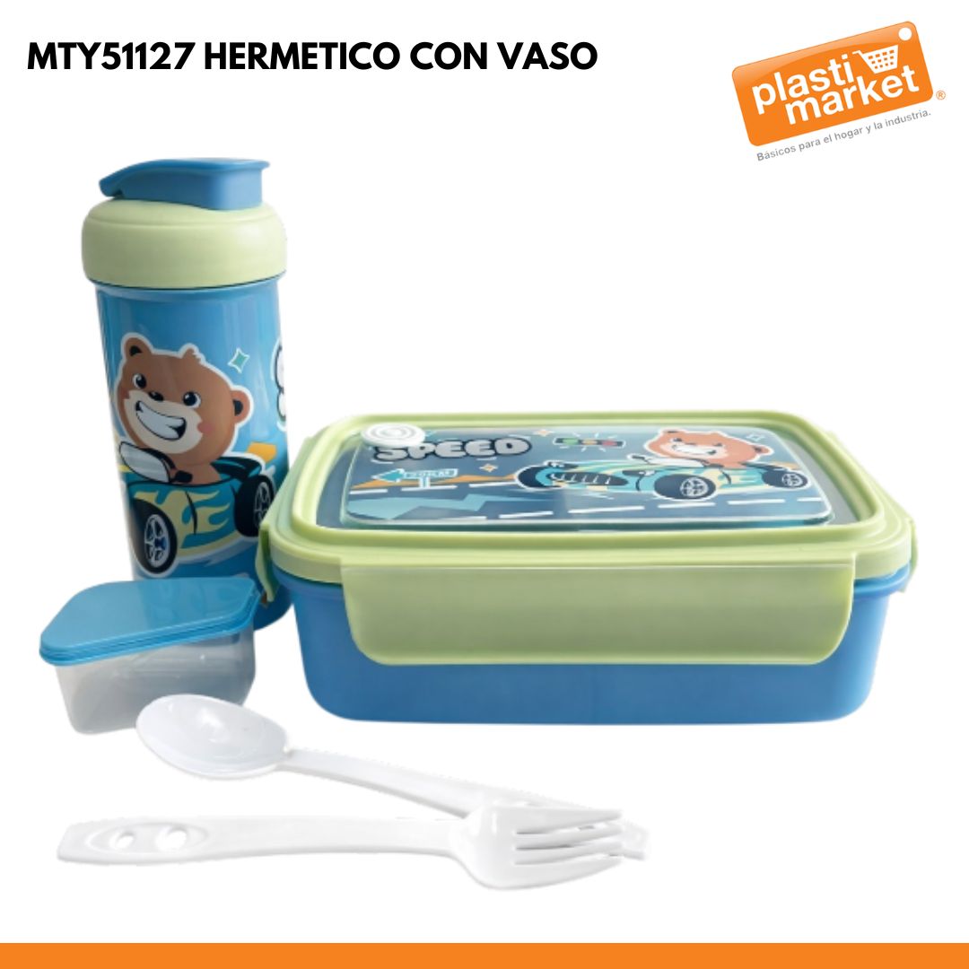 MTY51127 HERMETICO CON VASO