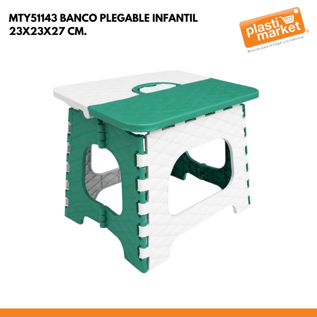 MTY51143 BANCO PLEGABLE INFANTIL 23X23X27 CM.