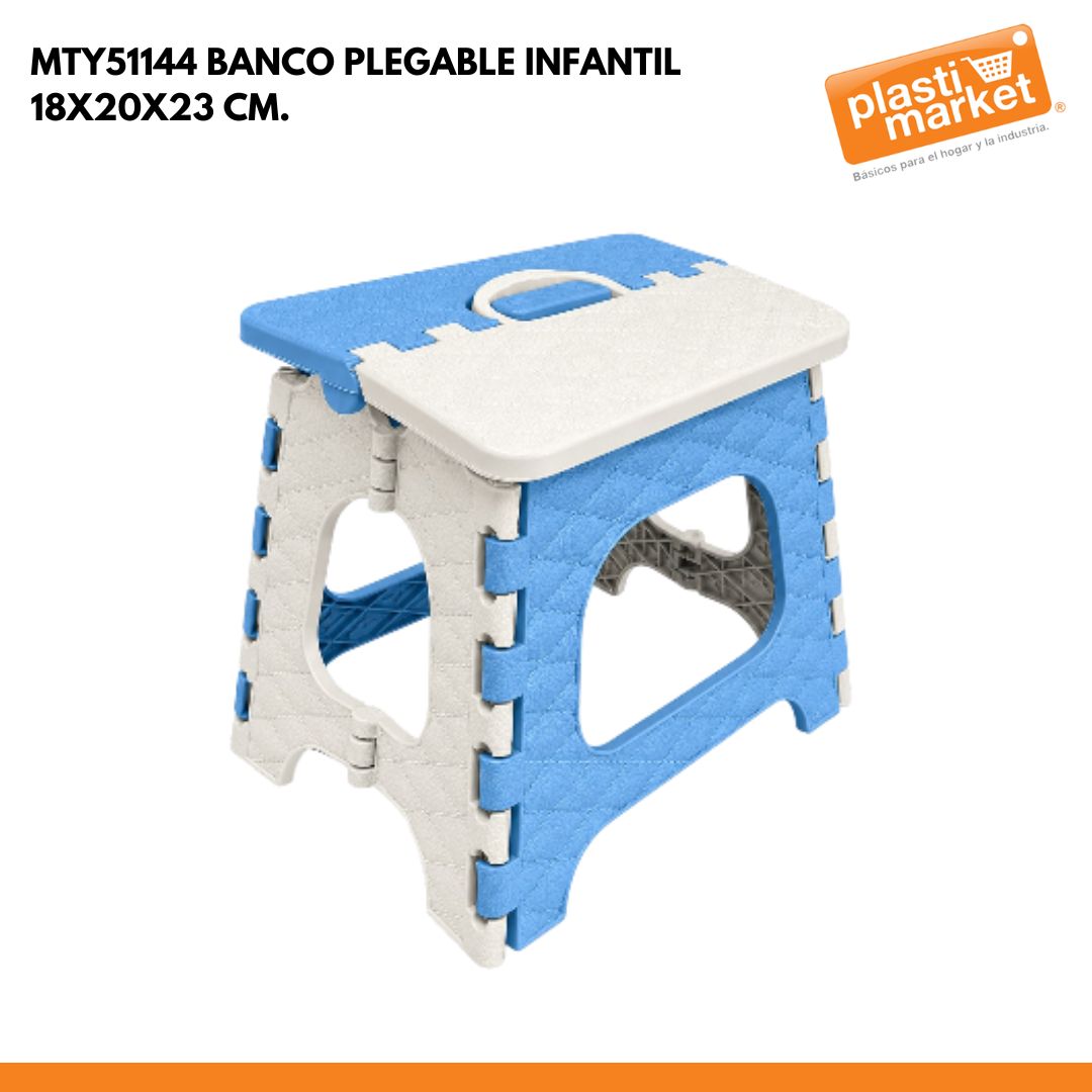 MTY51144 BANCO PLEGABLE INFANTIL 18X20X23 CM.