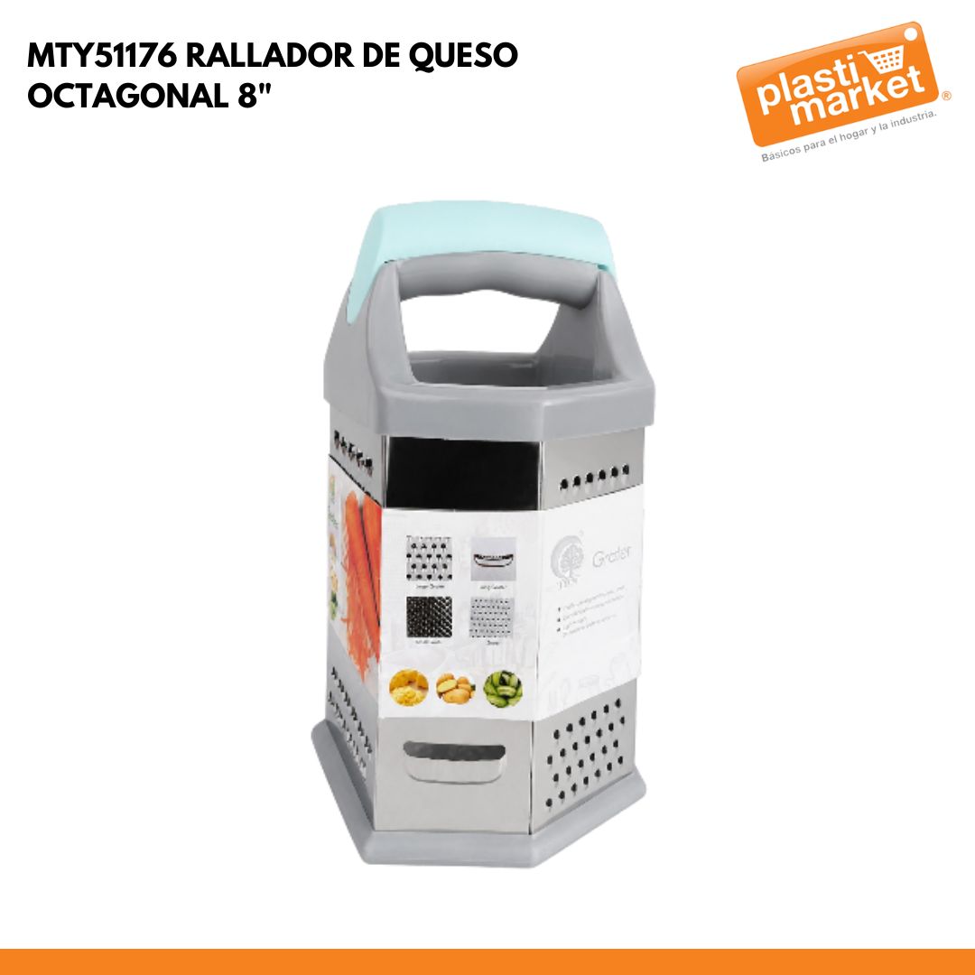 MTY51176 RALLADOR DE QUESO OCTAGONAL 8"