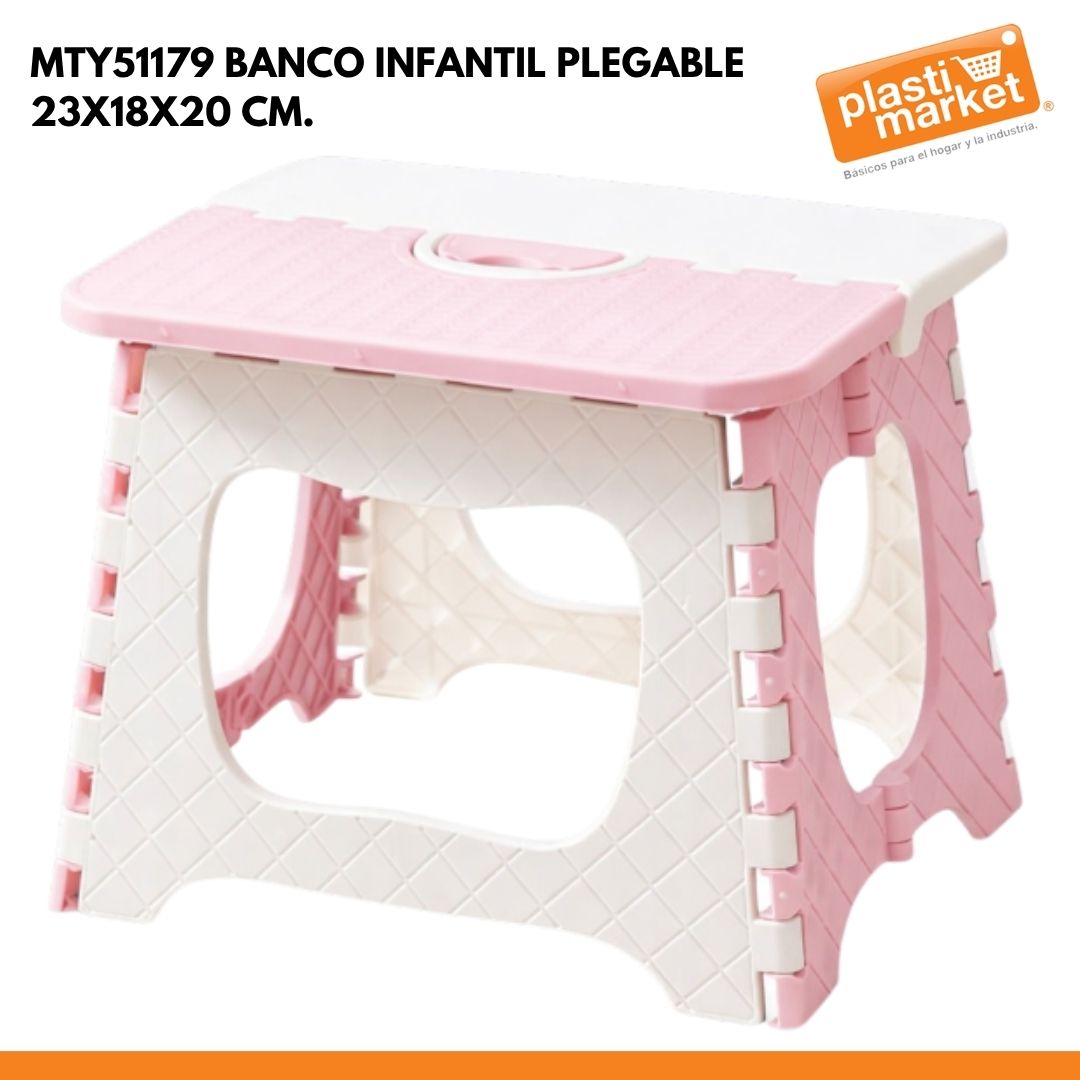 MTY51179 BANCO INFANTIL PLEGABLE 23X18X20 CM.