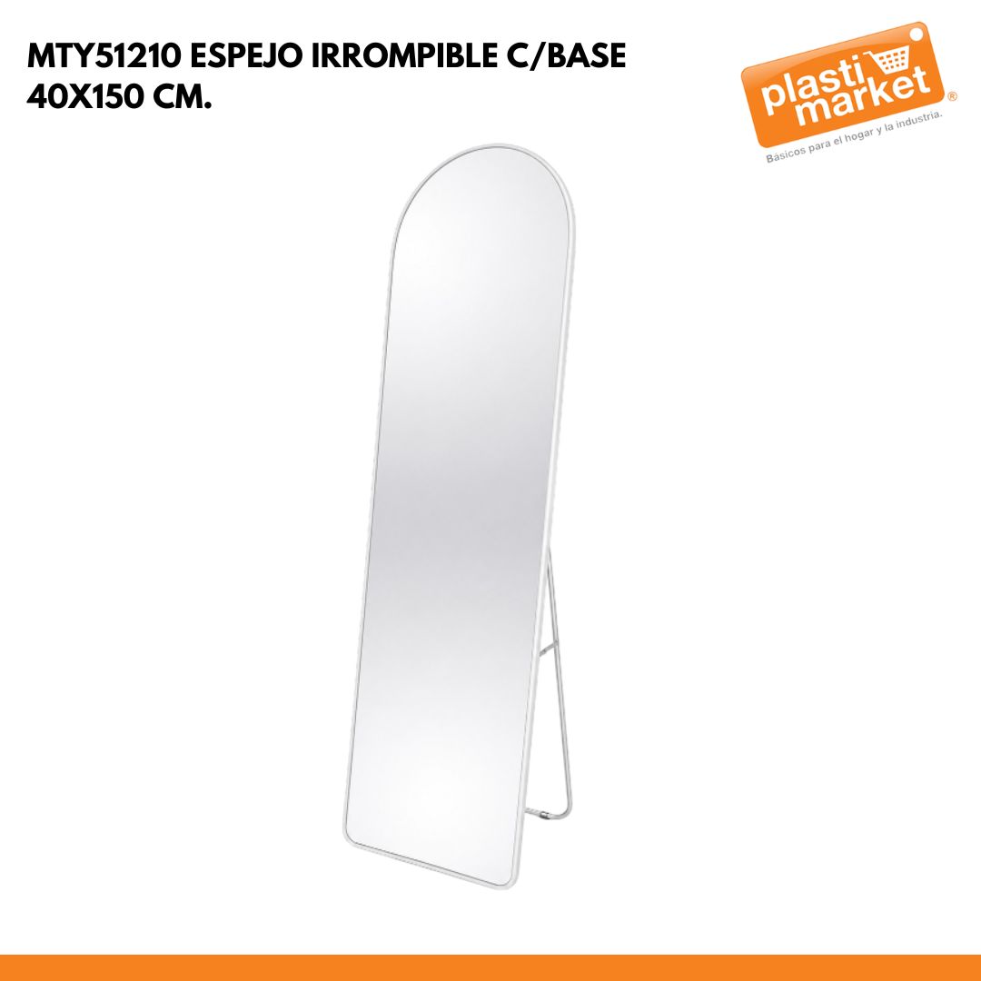 MTY51210 ESPEJO IRROMPIBLE C/BASE 40X150 CM.