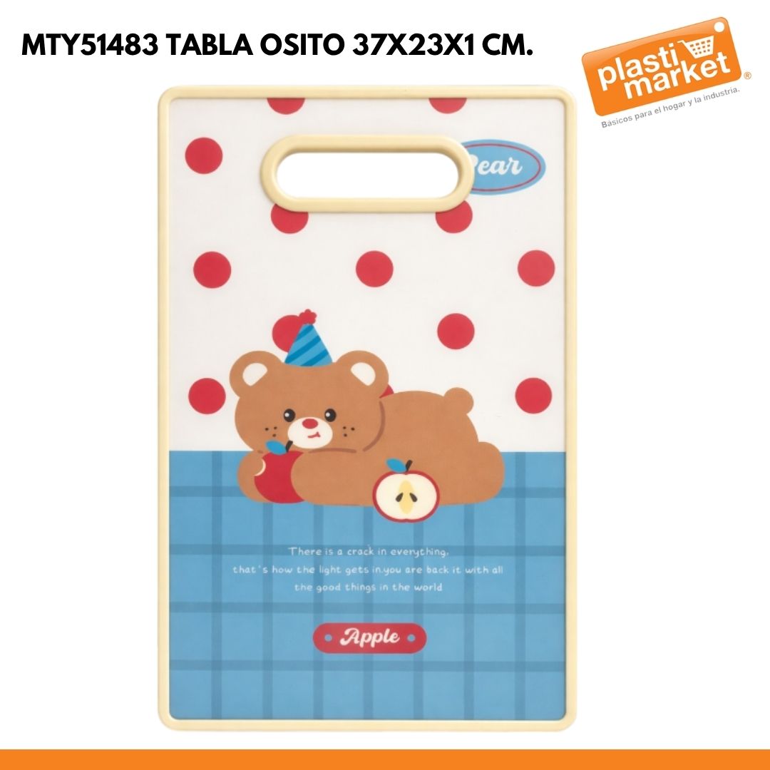 MTY51483 TABLA OSITO 37X23X1 CM.