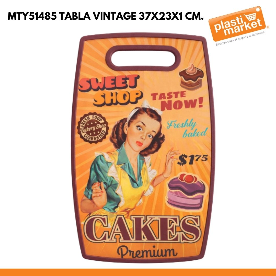 MTY51485 TABLA VINTAGE 37X23X1 CM.