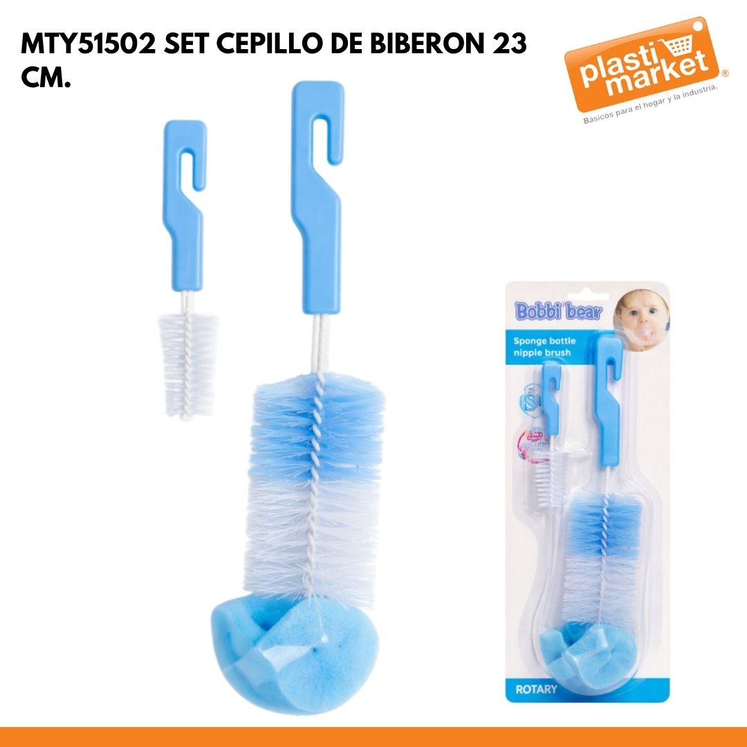 MTY51502 SET CEPILLO DE BIBERON 23 CM.