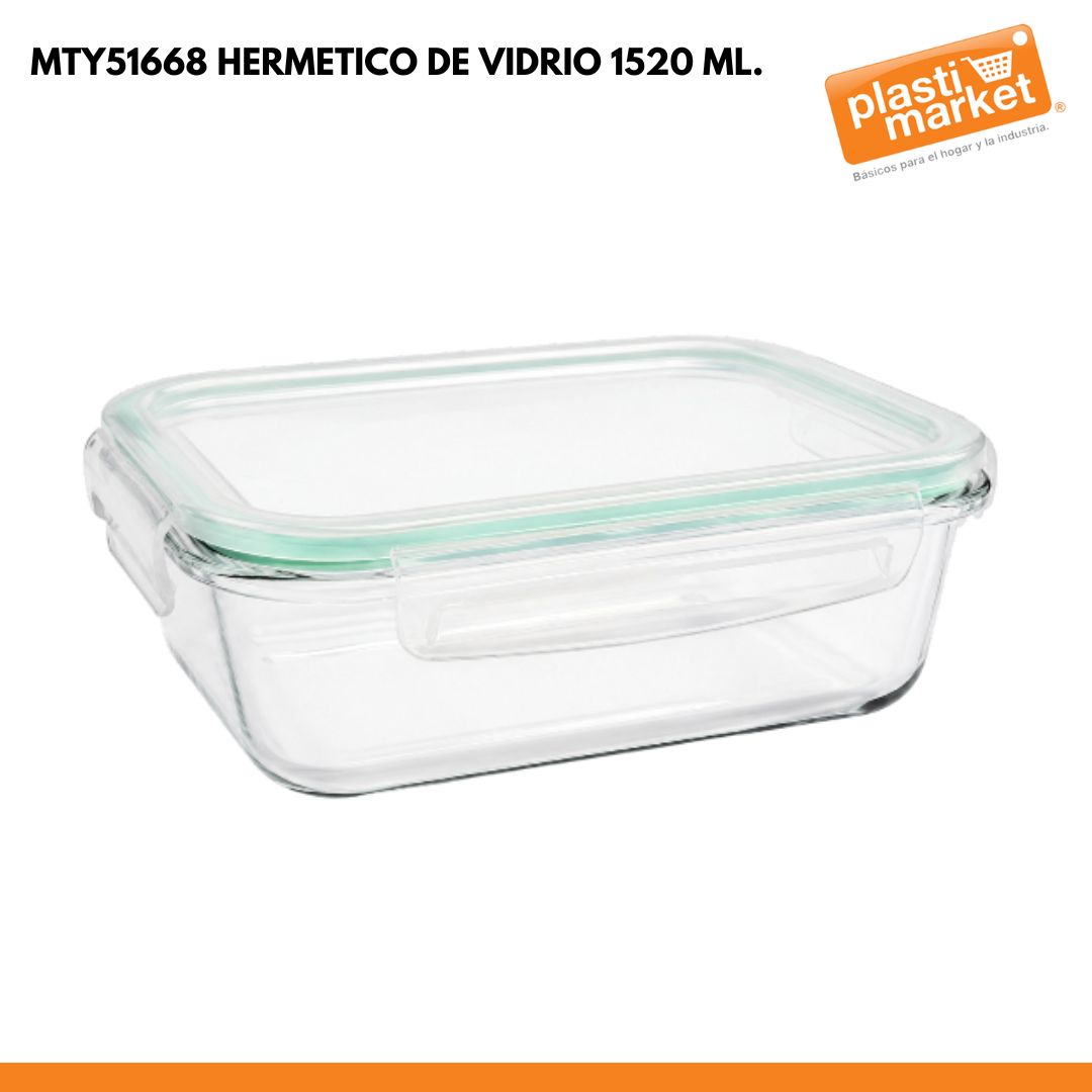 MTY51668 HERMETICO DE VIDRIO 1520 ML.