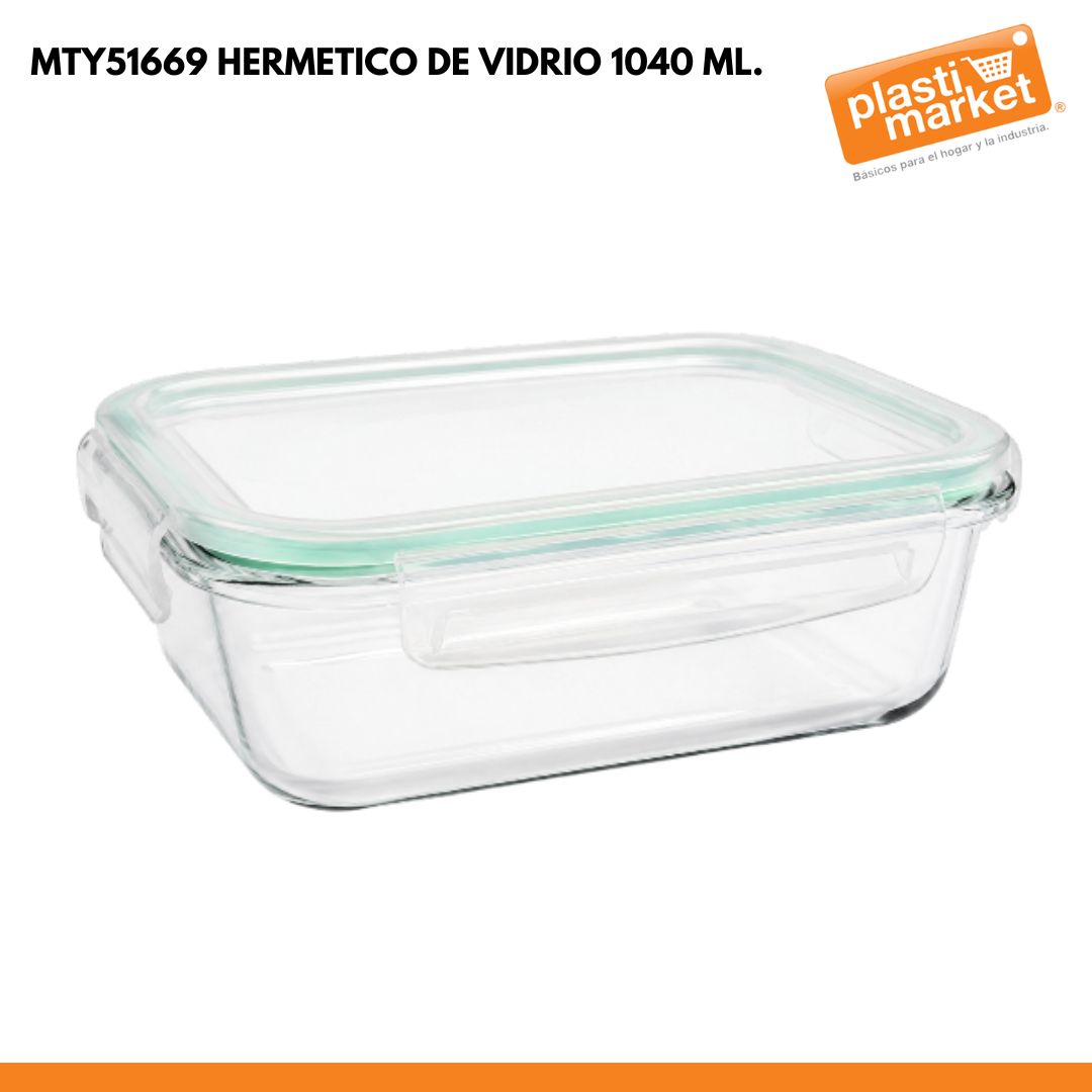 MTY51669 HERMETICO DE VIDRIO 1040 ML.
