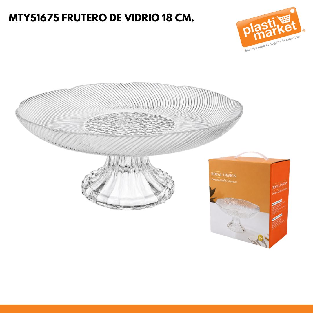 MTY51675 FRUTERO DE VIDRIO 18 CM.