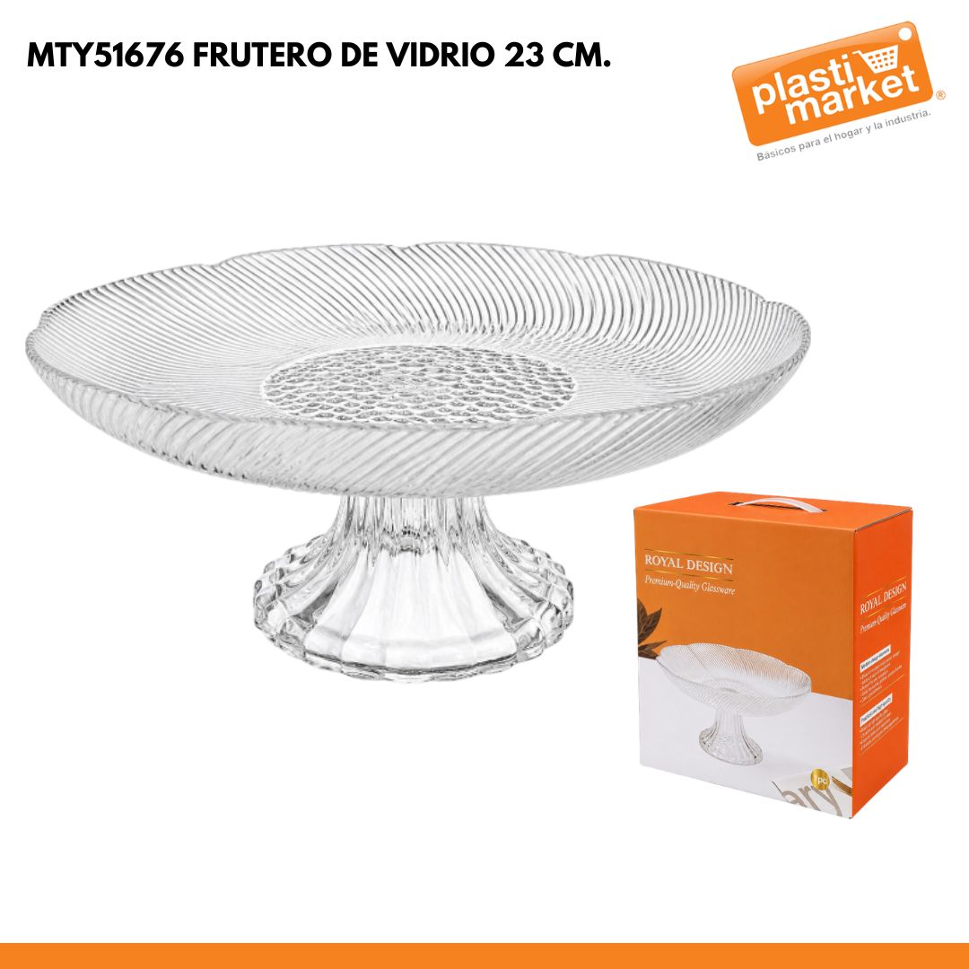 MTY51676 FRUTERO DE VIDRIO 23 CM.