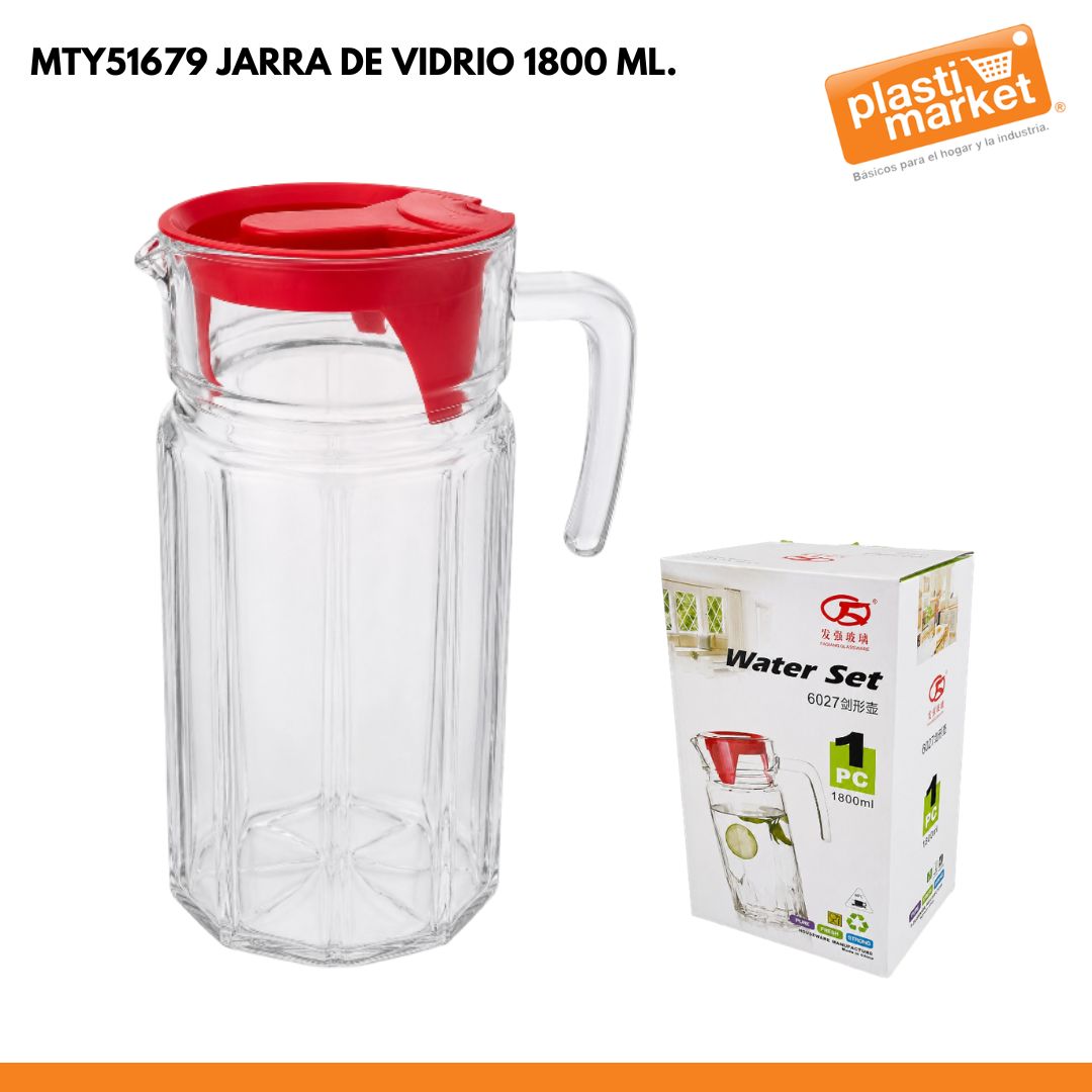 MTY51679 JARRA DE VIDRIO 1800 ML.