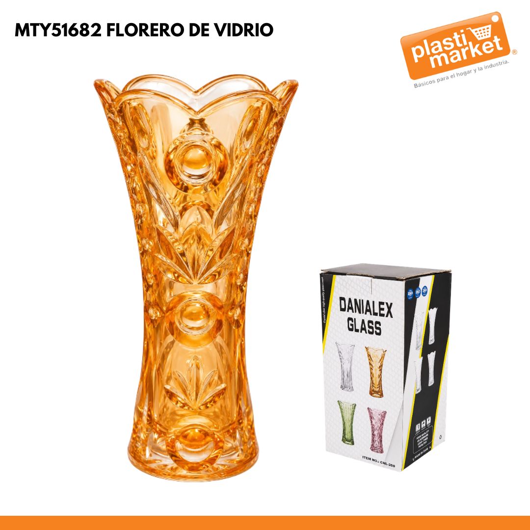 MTY51682 FLORERO DE VIDRIO