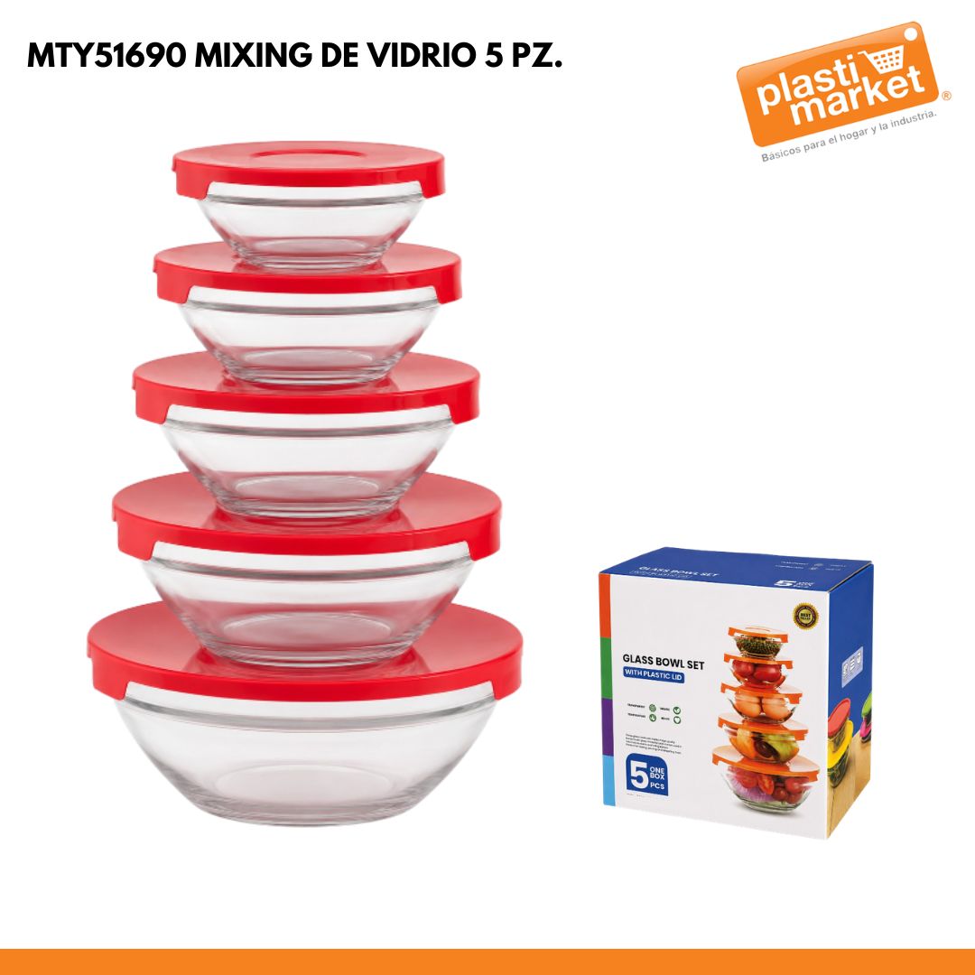 MTY51690 MIXING DE VIDRIO 5 PZ.