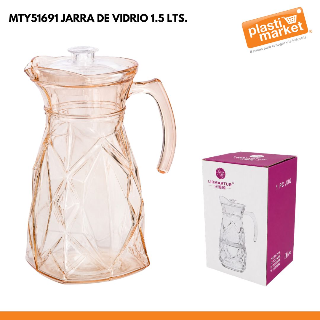 MTY51691 JARRA DE VIDRIO 1.5 LTS.