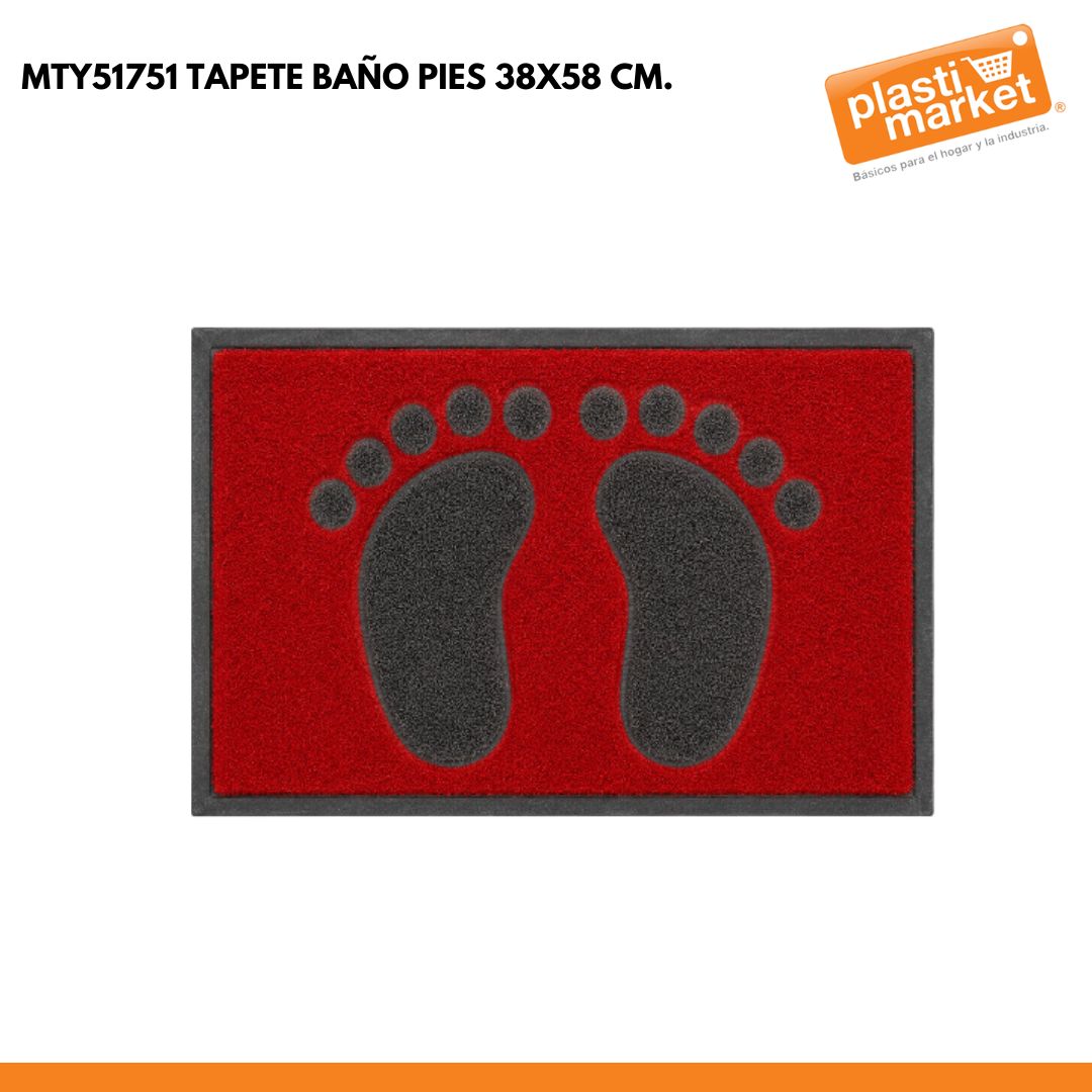 MTY51751 TAPETE BAÑO PIES 38X58 CM.
