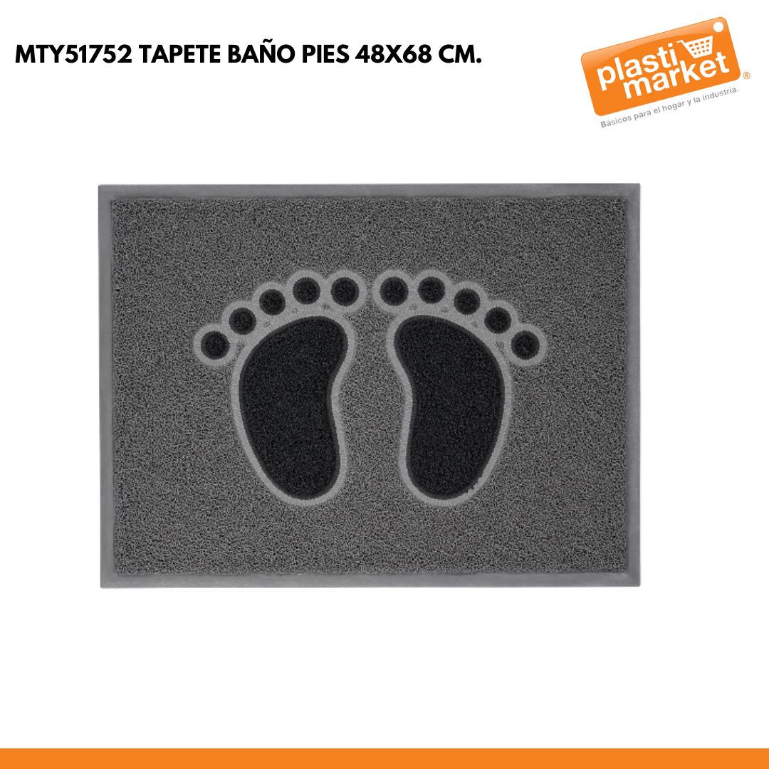 MTY51752 TAPETE BAÑO PIES 48X68 CM.