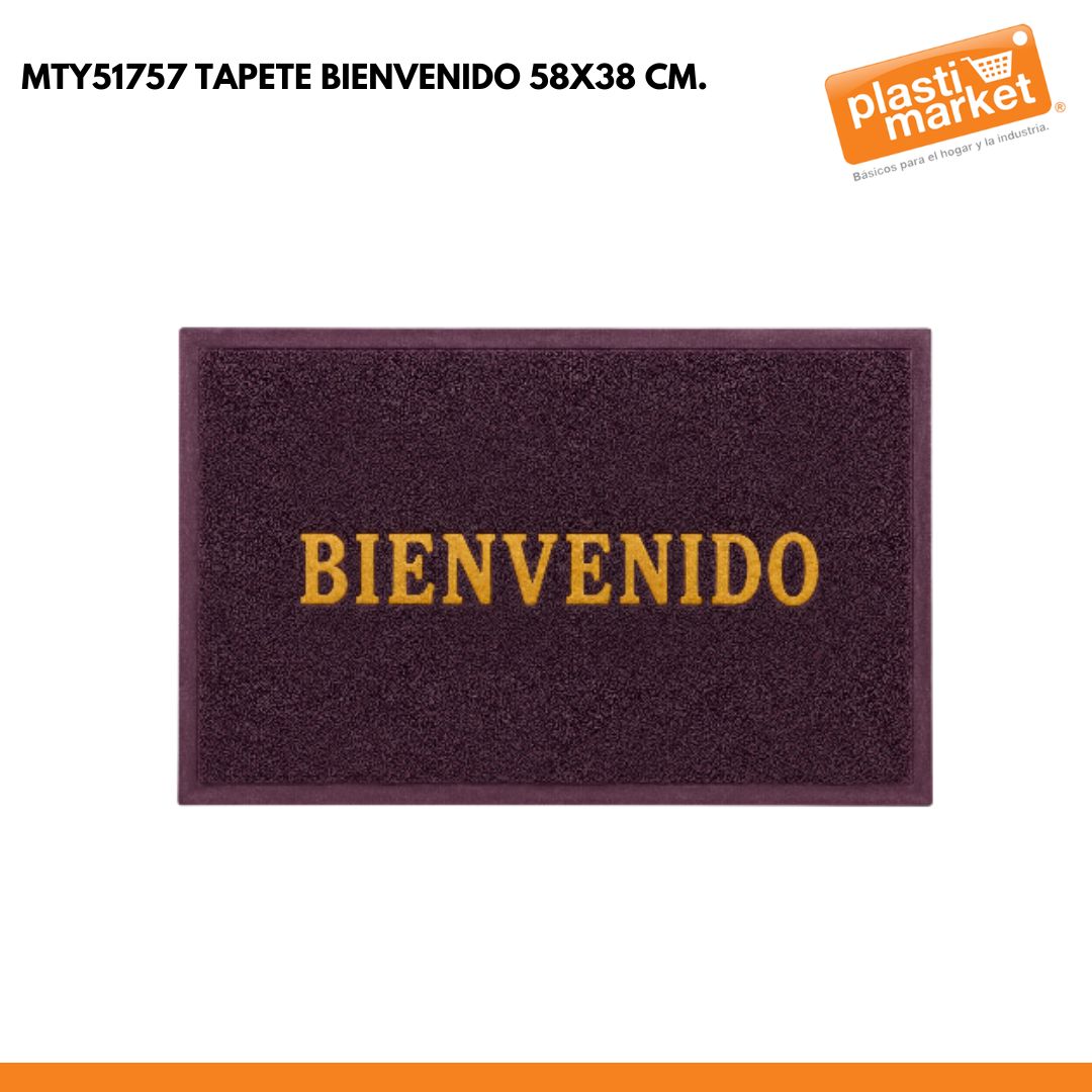 MTY51757 TAPETE BIENVENIDO58X38 CM.