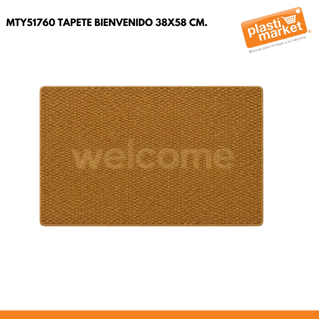 MTY51760 TAPETE BIENVENIDO 38X58 CM.