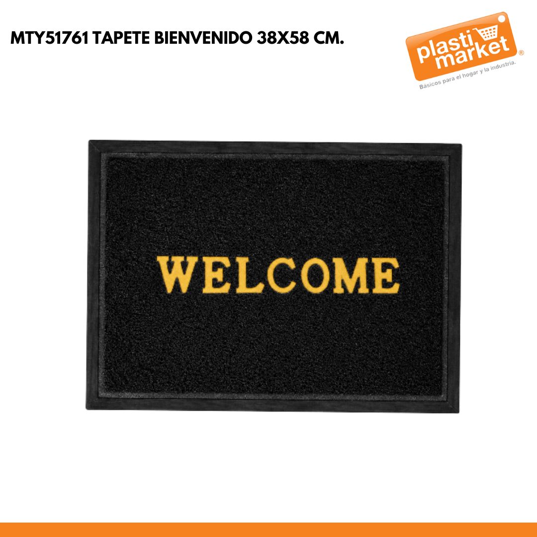 MTY51761 TAPETE BIENVENIDO 38X58 CM.