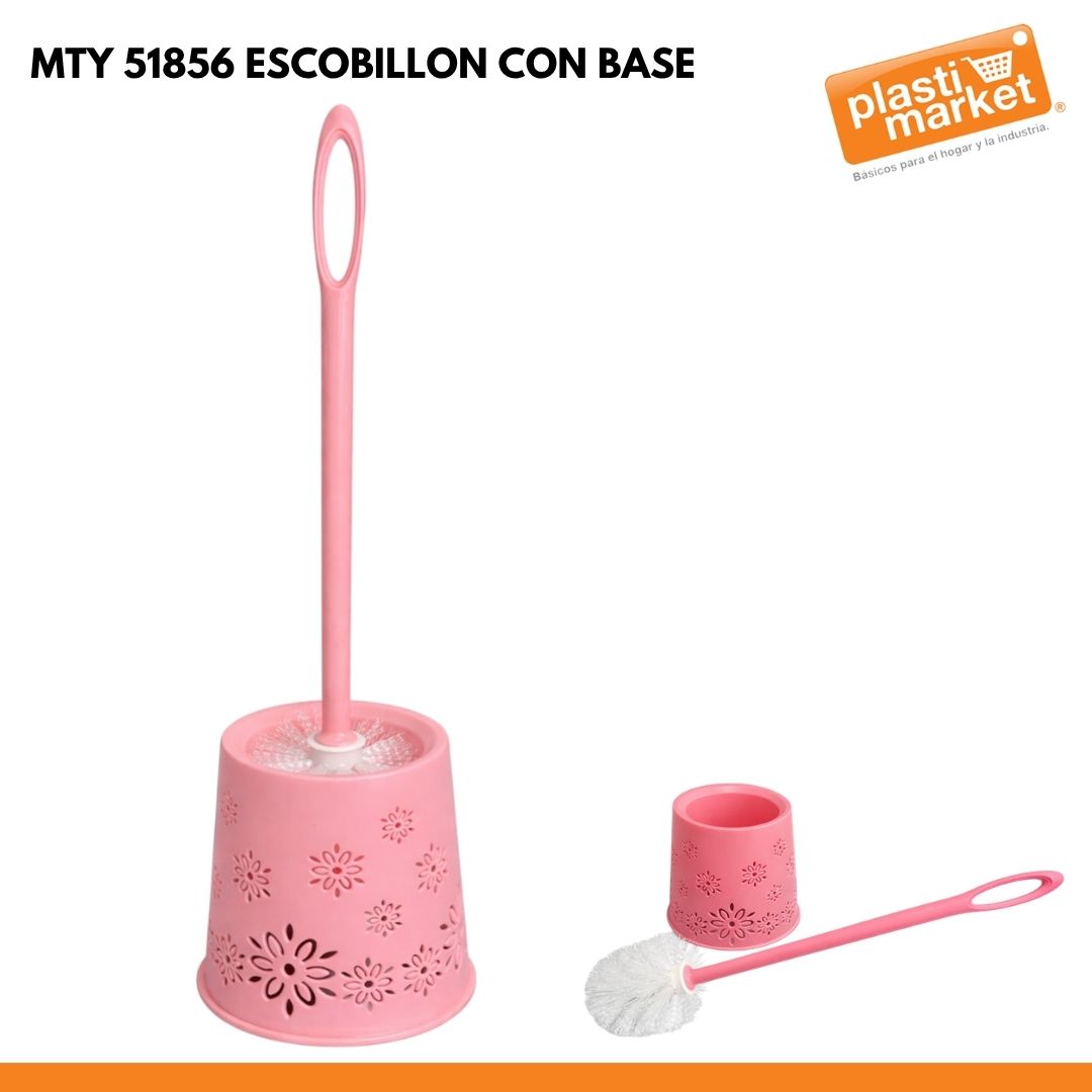 MTY 51856 ESCOBILLON BAÑO CON BASE