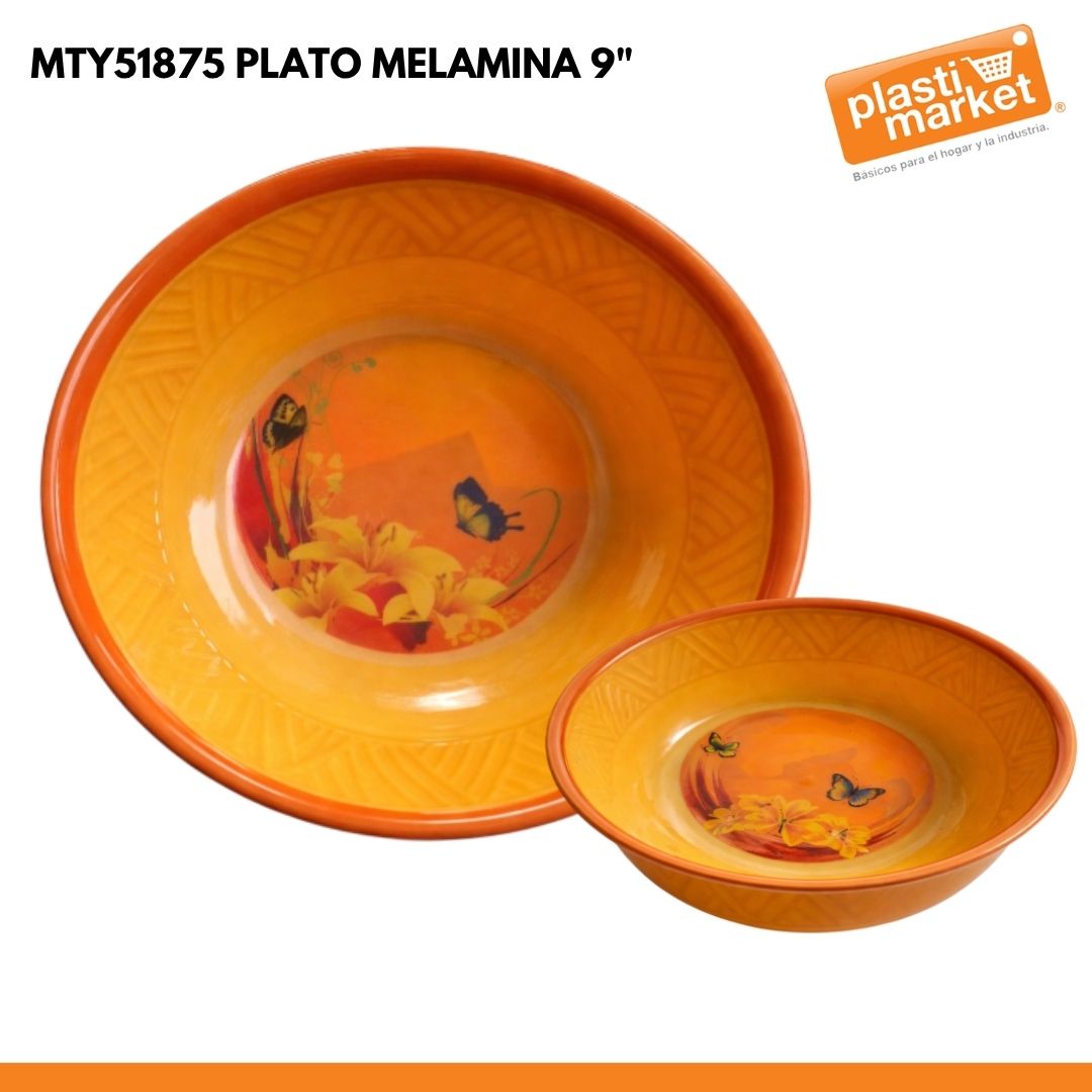 MTY51875 PLATO MELAMINA 9"