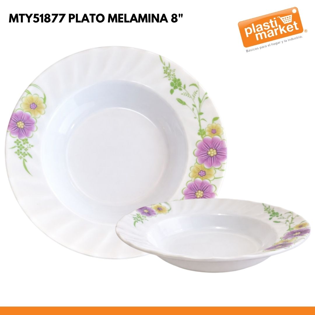 MTY51877 PLATO MELAMINA 8"