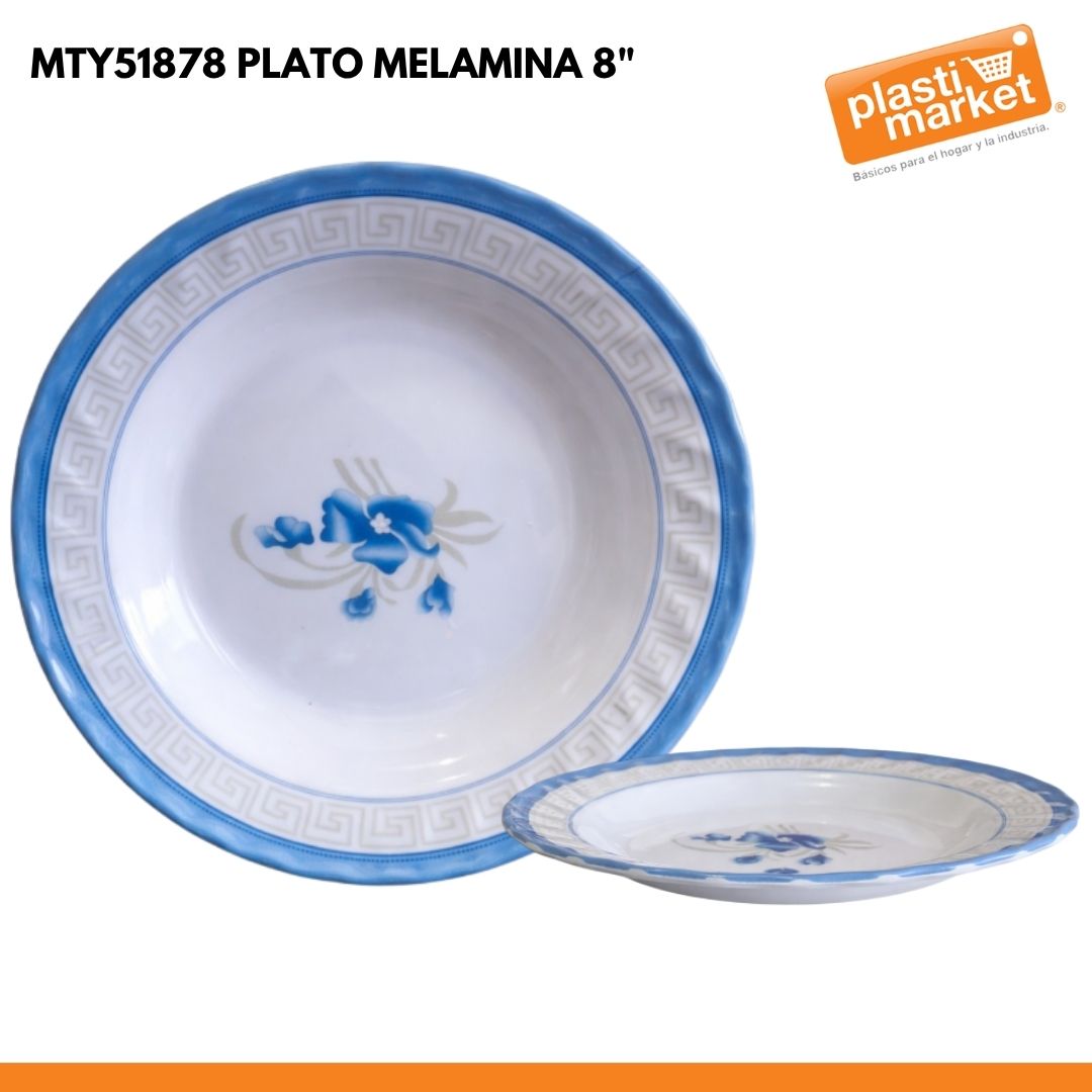 MTY51878 PLATO MELAMINA 8"