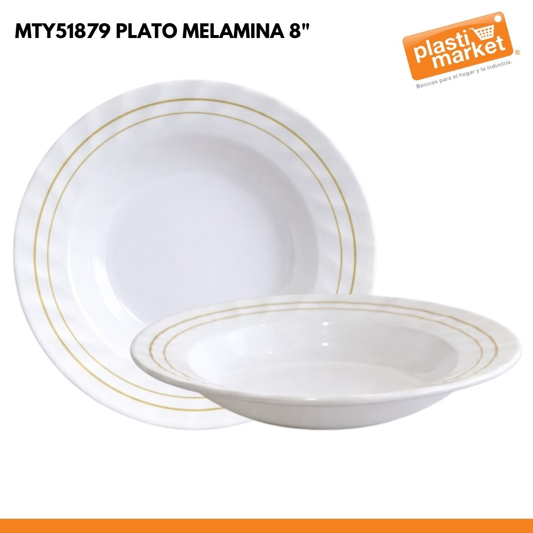 MTY51879 PLATO MELAMINA 8"