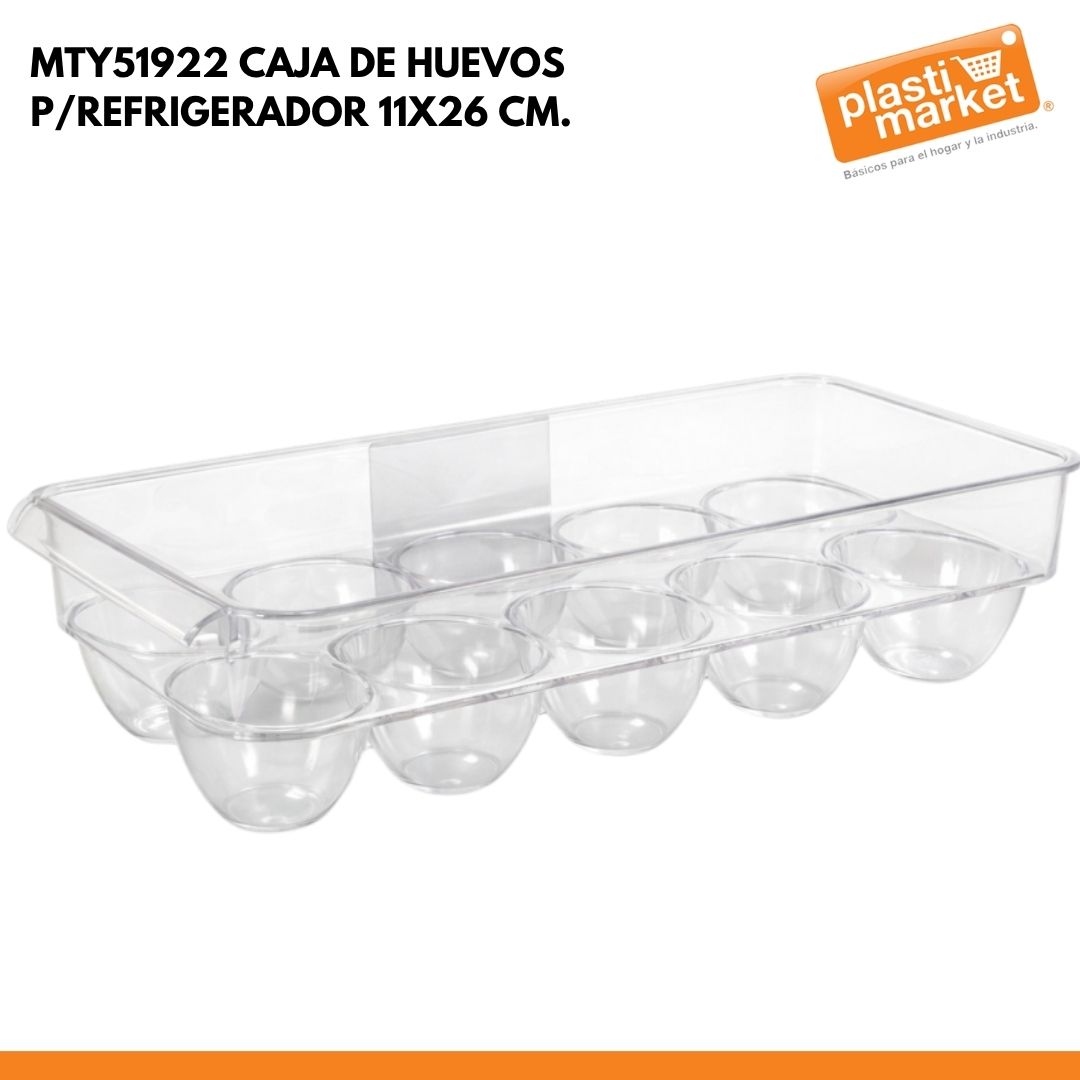 MTY51922 CAJA DE HUEVOS P/REFRIGERADOR 11X26 CM.