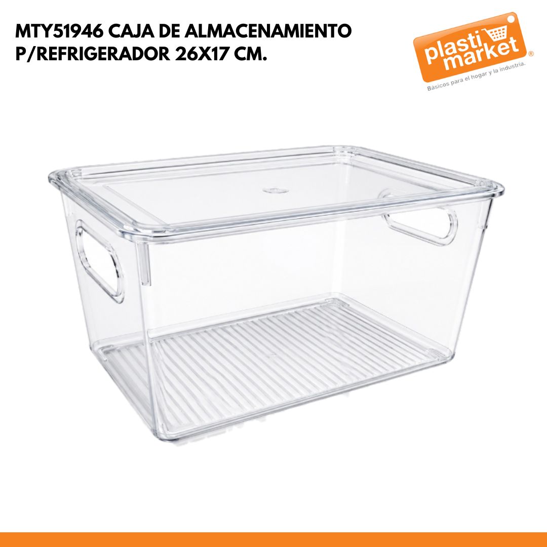 MTY51946 CAJA DE ALMACENAMIENTO P/REFRIGERADOR 26X17 CM.