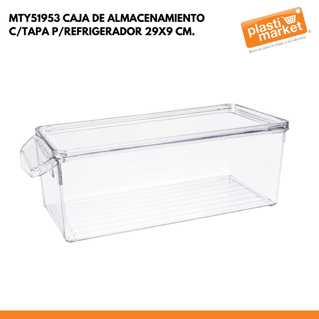 MTY51953 CAJA DE ALMACENAMIENTO P/REFRIGERADOR 29X9 CM.