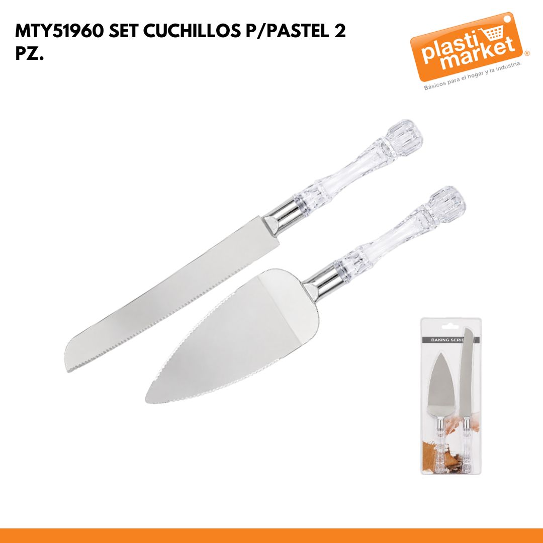 MTY51960 SET CUCHILLOS P/PASTEL 2 PZ.