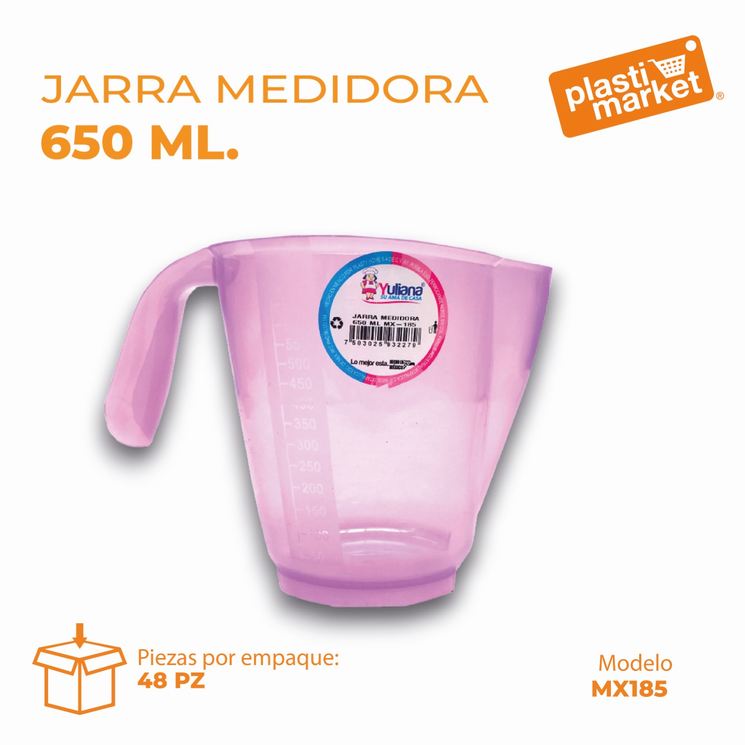 MX-185 JARRA MEDIDORA 650 ML.