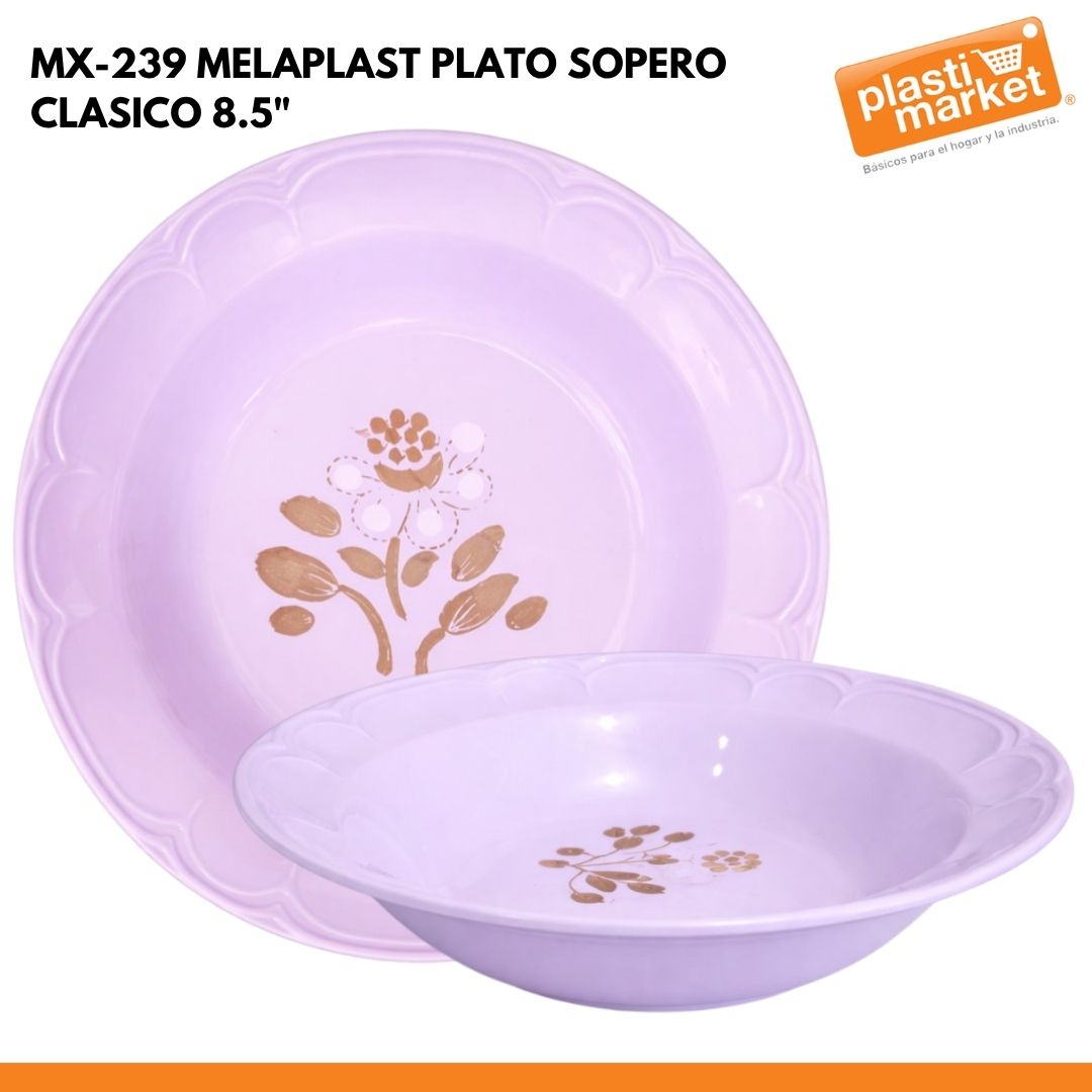 MX-239 MELAPLAST PLATO SOPERO CLASICO 8.5"