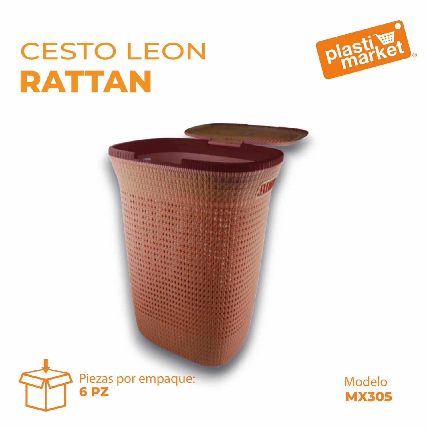 MX-305 CESTO LEON RATTAN
