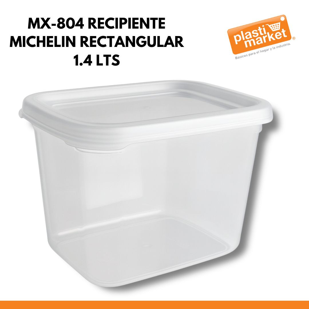 MX-804 RECIPIENTE MICHELIN RECTANGULAR 1.4 LTS.