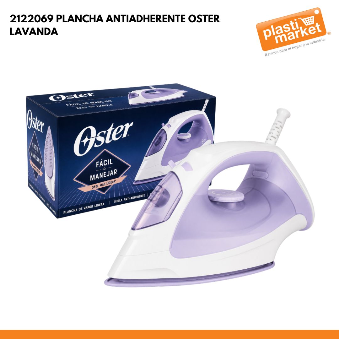 2122069 PLANCHA ANTIADHERENTE OSTER LAVANDA