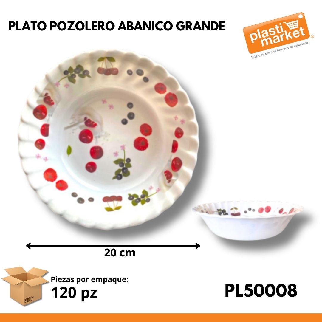 50008 PLATO POZOLERO ABANICO GRANDE