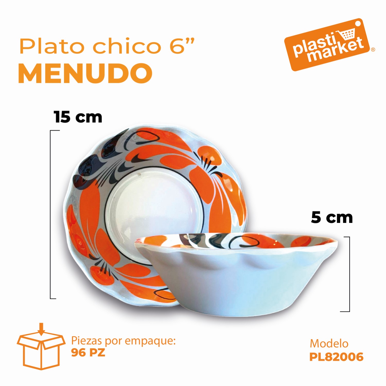 82006 PLATO MENUDO CHICO 6"