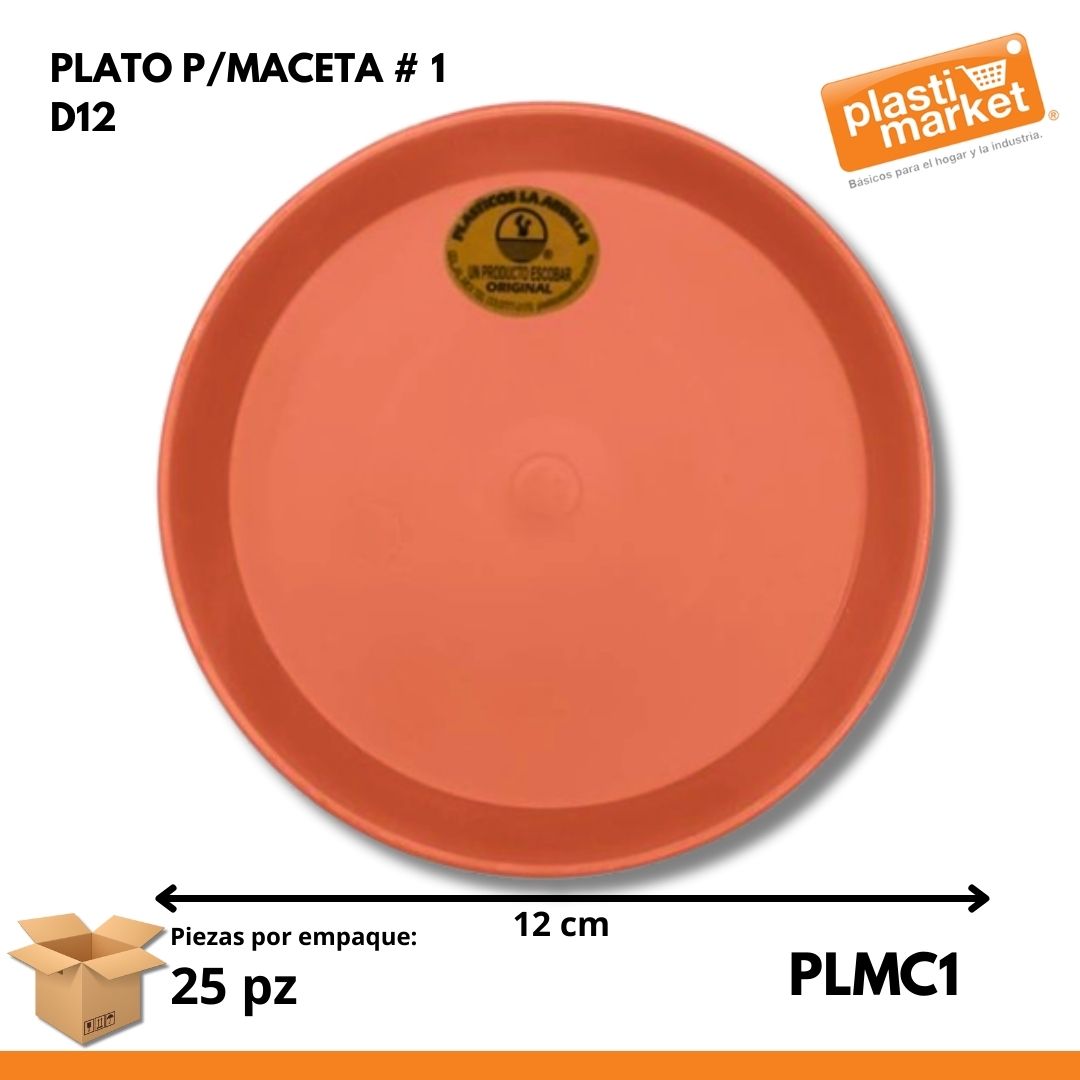PLATO P/MACETA # 1 D12