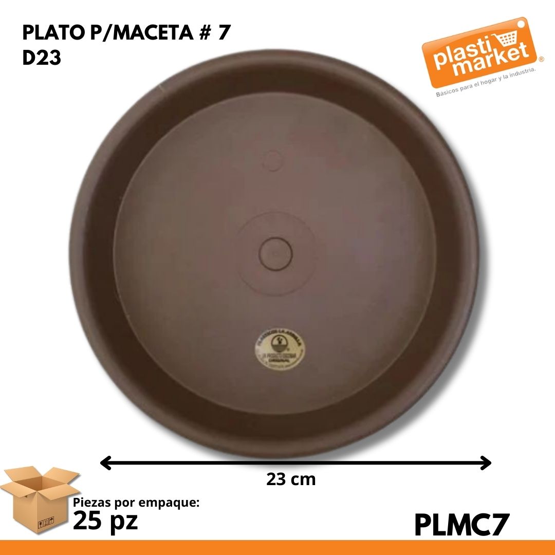 PLATO P/MACETA # 7 D23