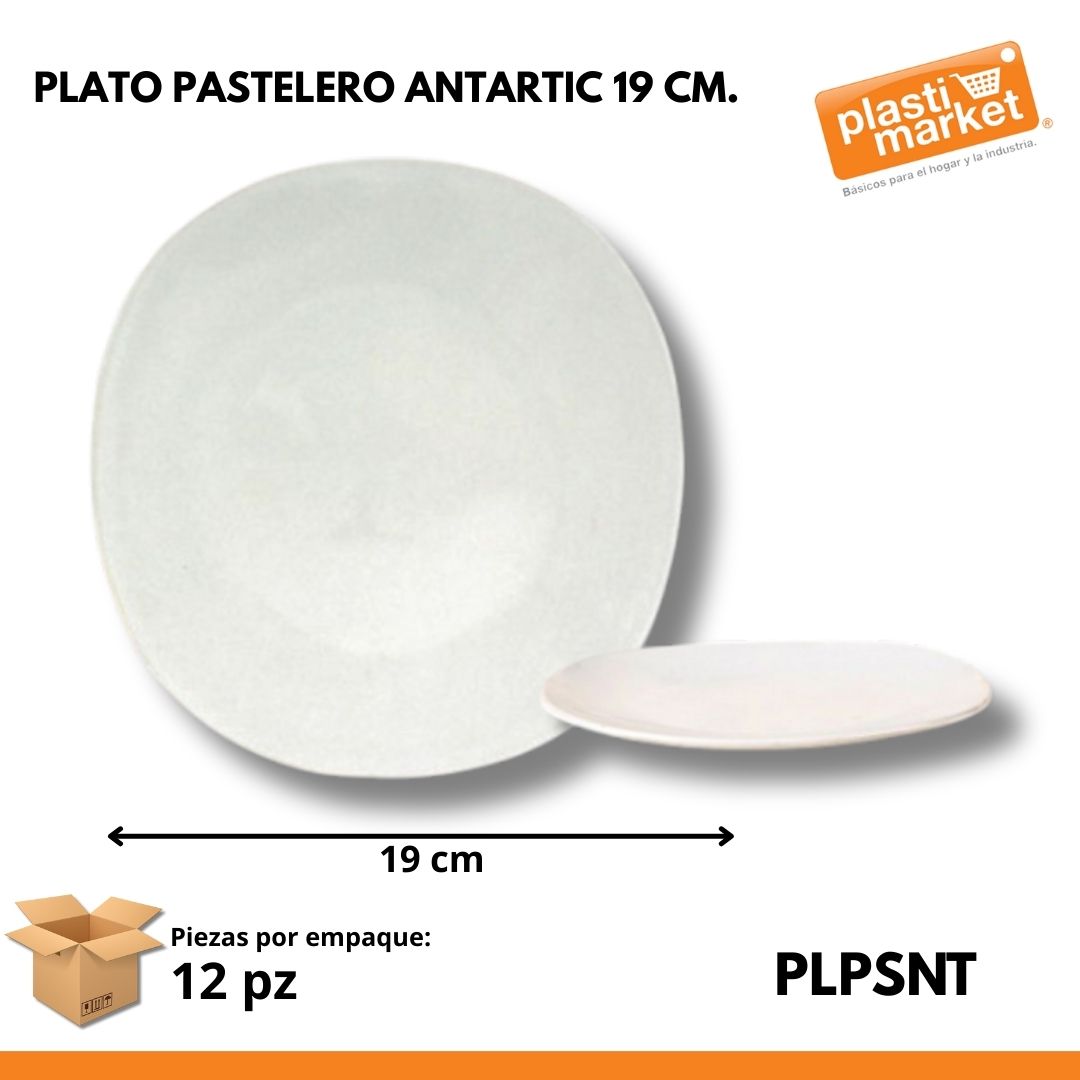 PLATO PASTELERO ANTARTIC 19 CM.