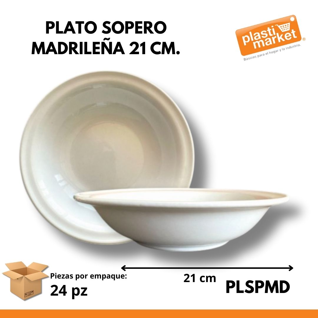 PLATO SOPERO MADRILEÑA 21 CM.
