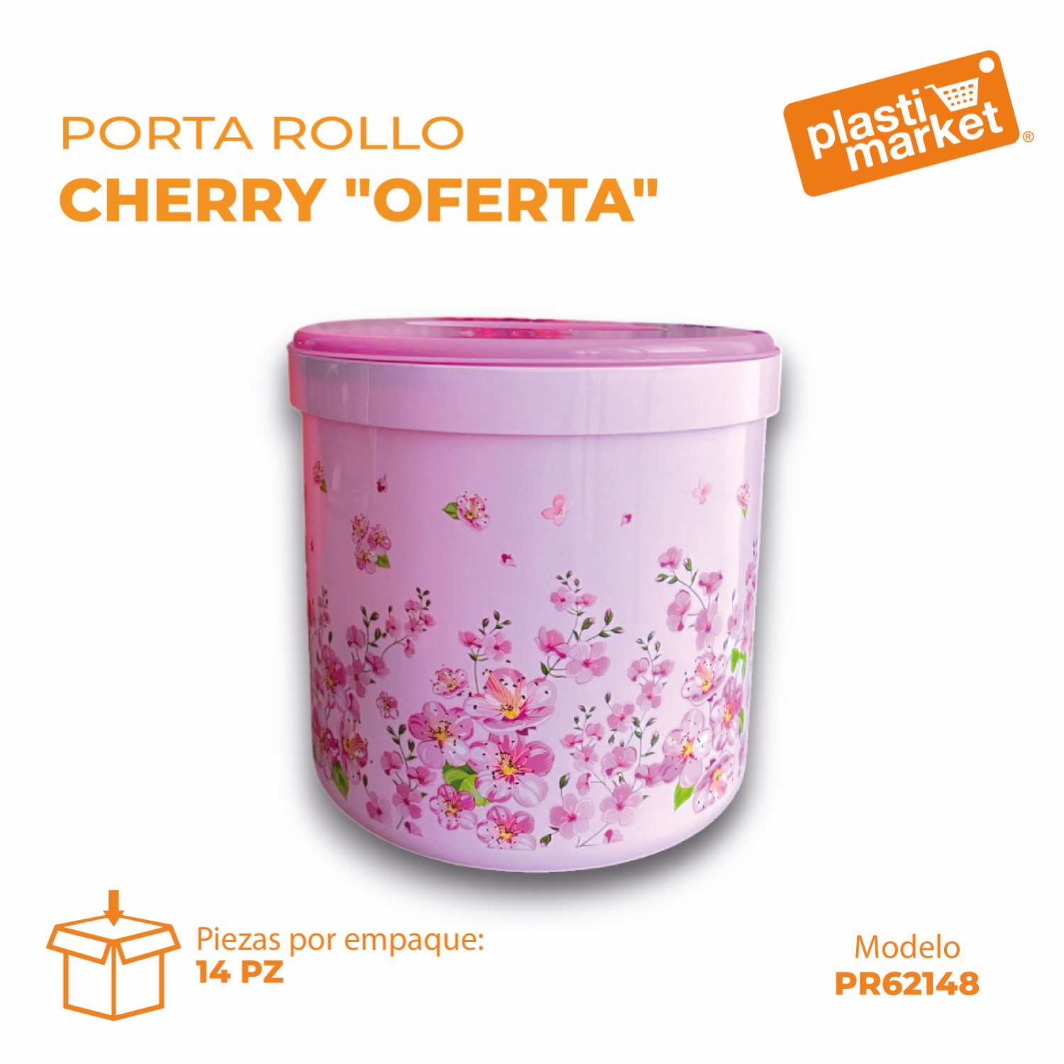 62148 PORTA ROLLO CHERRY "OFERTA"