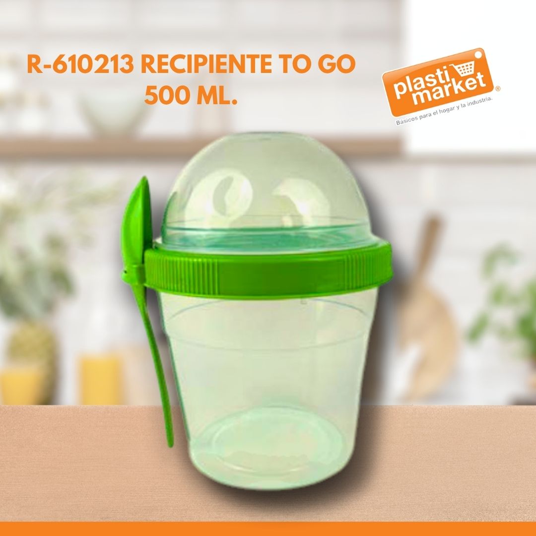R-610213 RECIPIENTE TO GO 500 ML.