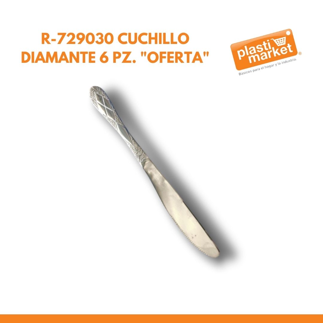 R-729030 CUCHILLO DIAMANTE 6 PZ. "OFERTA"