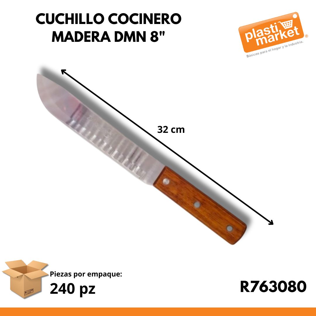 R-763080 CUCHILLO COCINERO MADERA DMN 8"