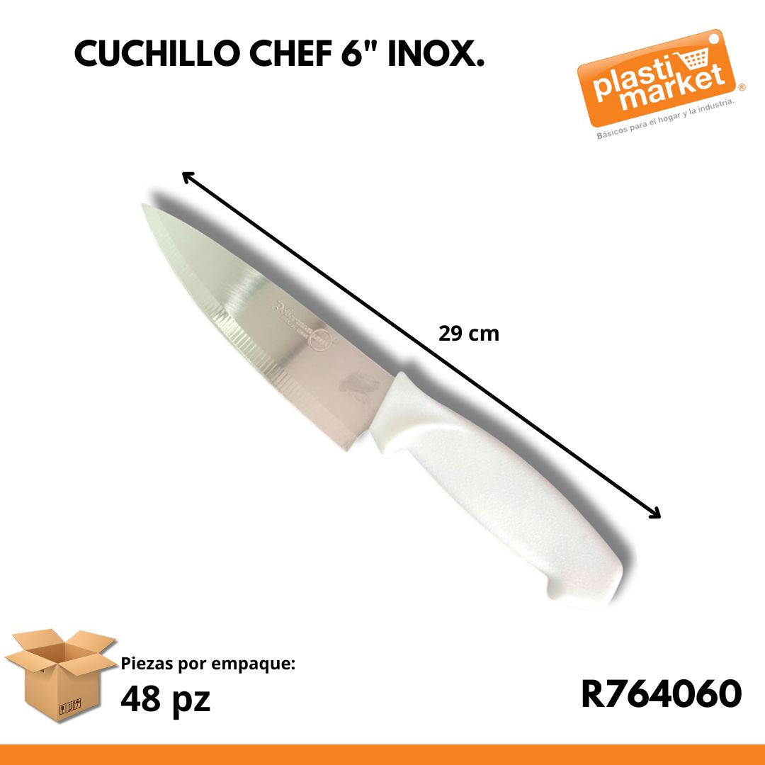 R-764060 CUCHILLO CHEF 6" INOX.
